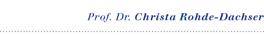 Prof. Dr. Christa Rohde-Dachser
